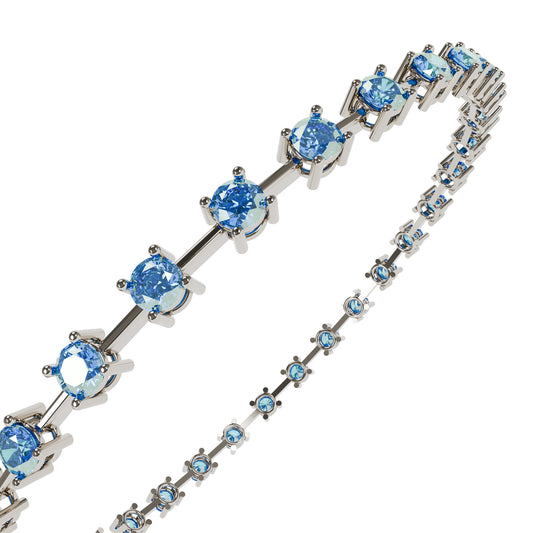Işık Yolu Bileklik  :  Aquamarine - Beyaz Altın